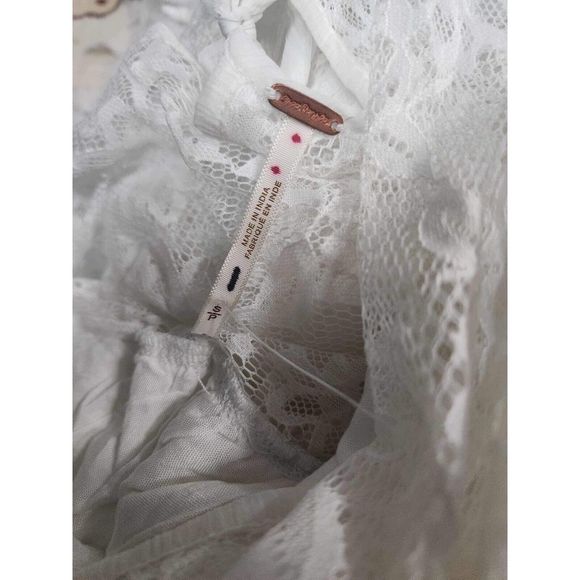 Free People Songbird Mini Dress White Size S. A40 - Picture 9 of 9